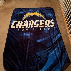 San Diego Chargers Plush Blanket 55 x 84